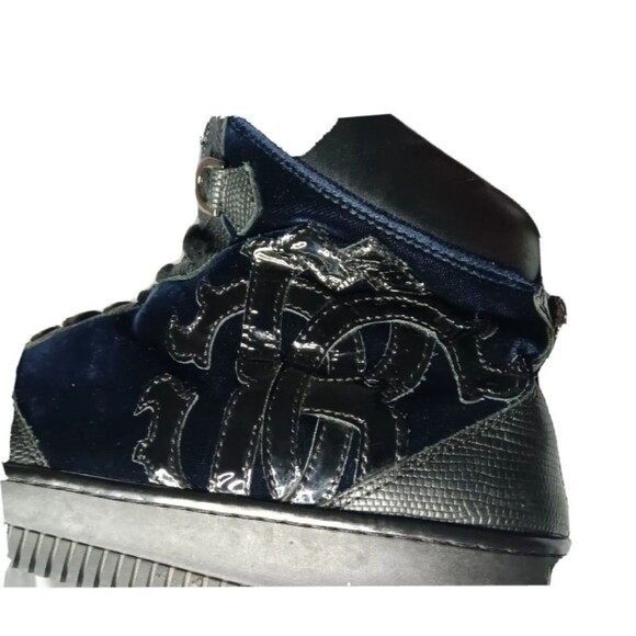 Roberto Cavalli Men\'s Sneakers 3052D AZUL Size 10.5 US Blue~Black Shoes main image 11